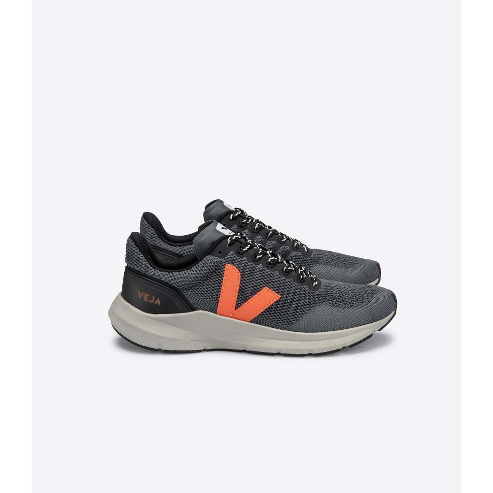 Men\'s Veja MARLIN LT V KNIT Running Shoes Orange/Black | ZA 148XYU